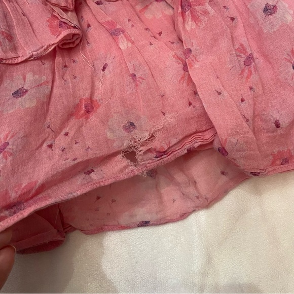 Loveshackfancy Norelli Printed Ruffled Dress pink floral 3532 - Picture 7 of 12